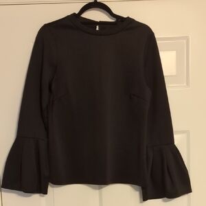 Halogen Black Bell Sleeve Blouse